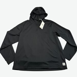 Reigning Champ Hooded Long Sleeve Shirt Mens XL Black Pullover RC-2301